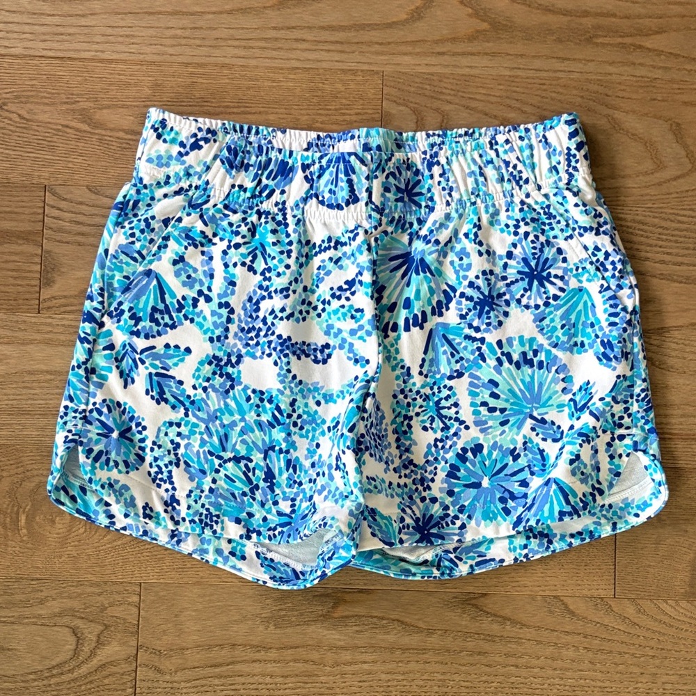 Lilly Pulitzer Blue and White Athletic Shorts